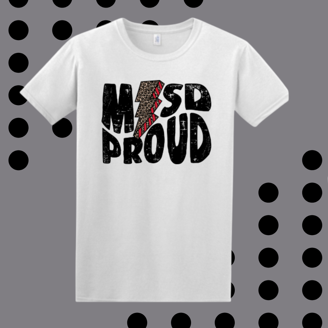 Red Leopard Bolt MISD Proud