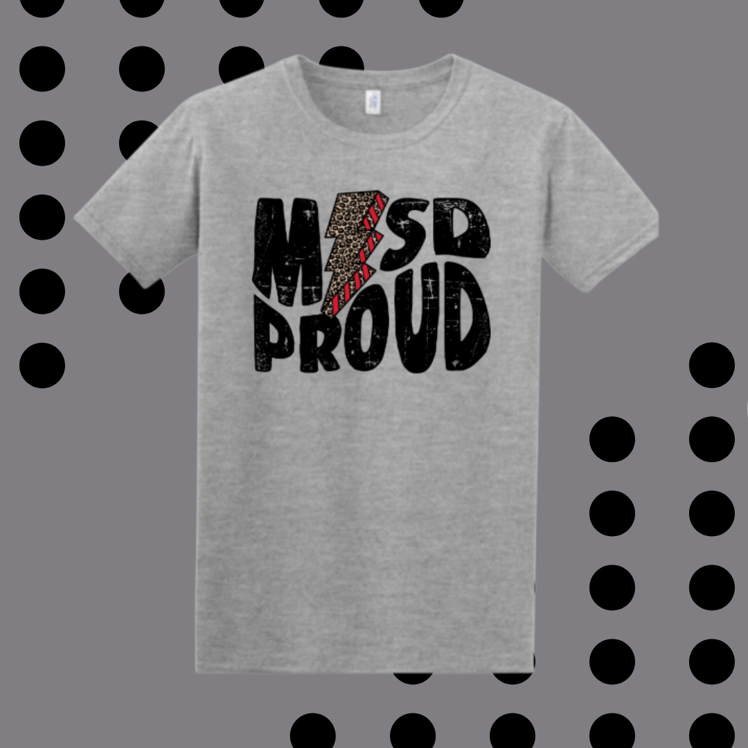 Red Leopard Bolt MISD Proud