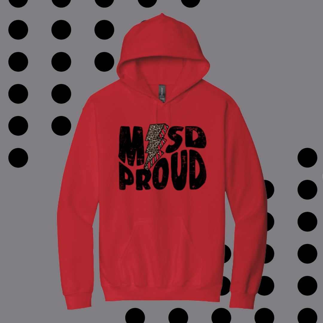 Red Leopard Bolt MISD Proud