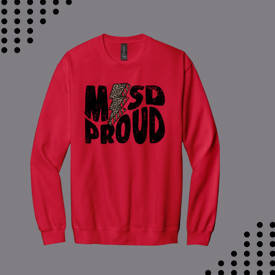 Red Leopard Bolt MISD Proud