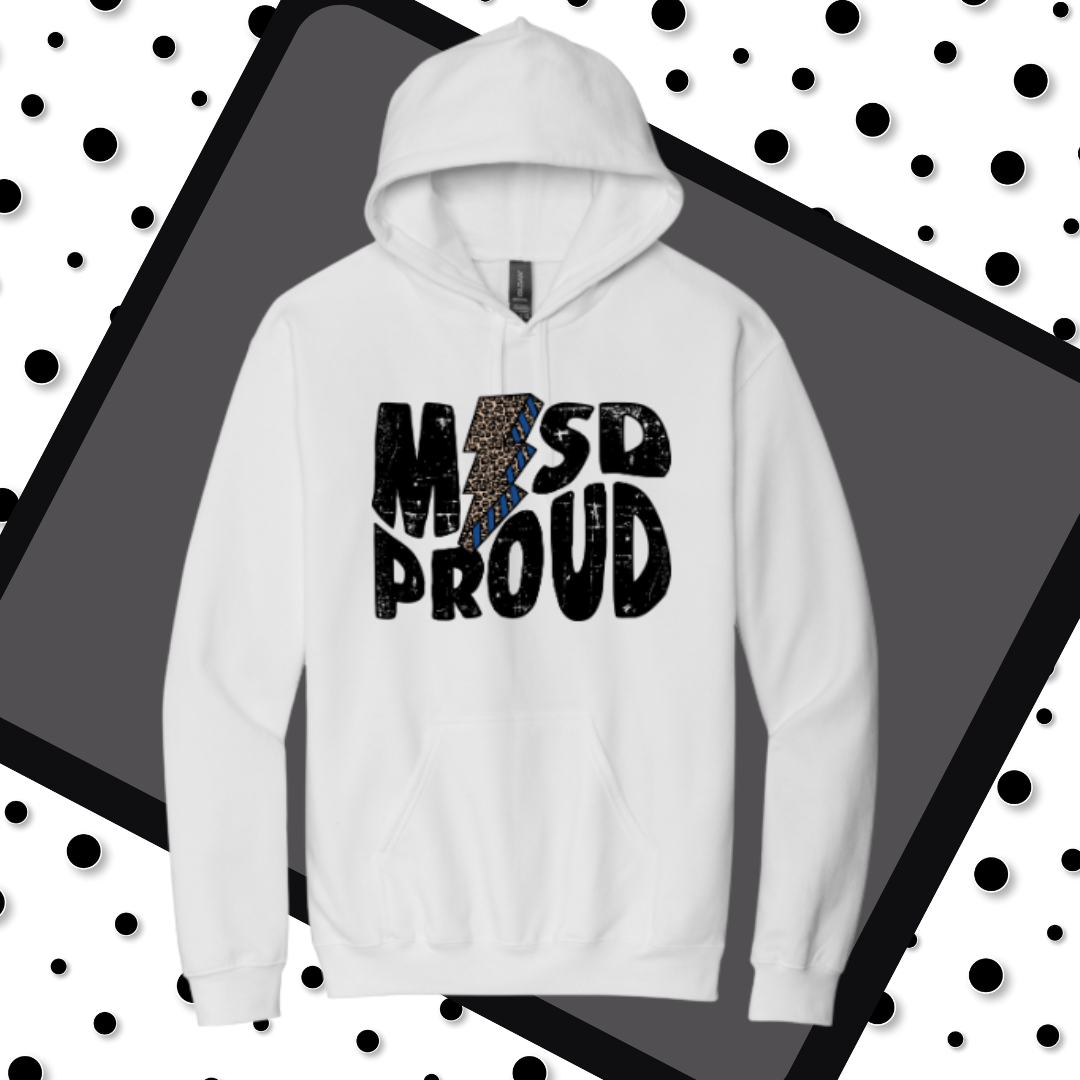 Blue Leopard Bolt MISD Proud