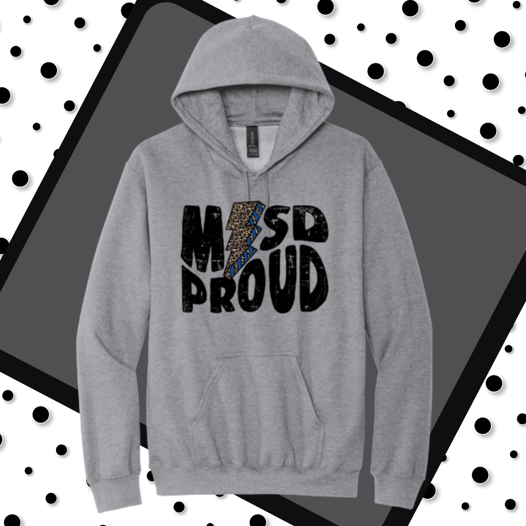 Blue Leopard Bolt MISD Proud