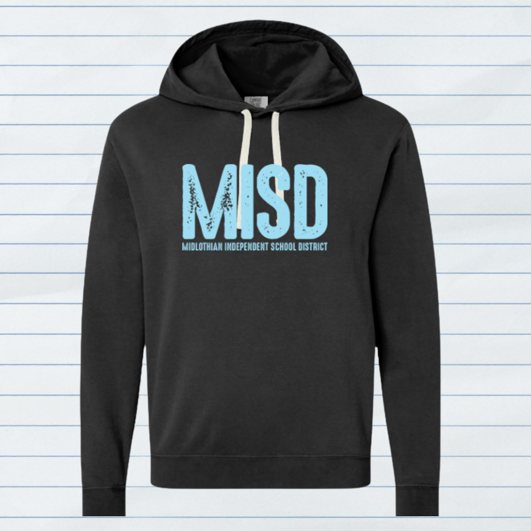 Light Blue MISD Bright Distressed