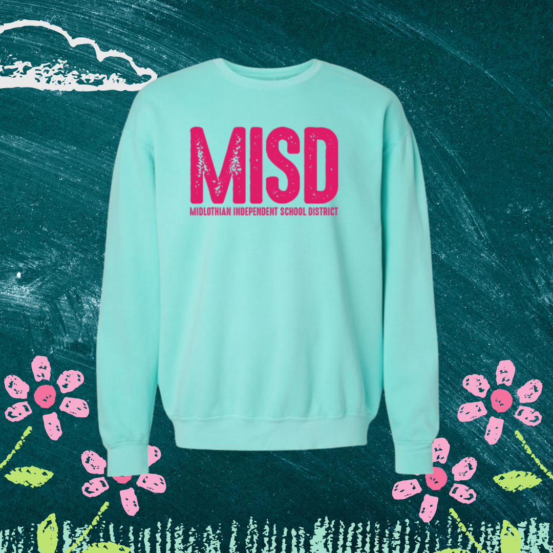 Dark Pink MISD Bright Distressed