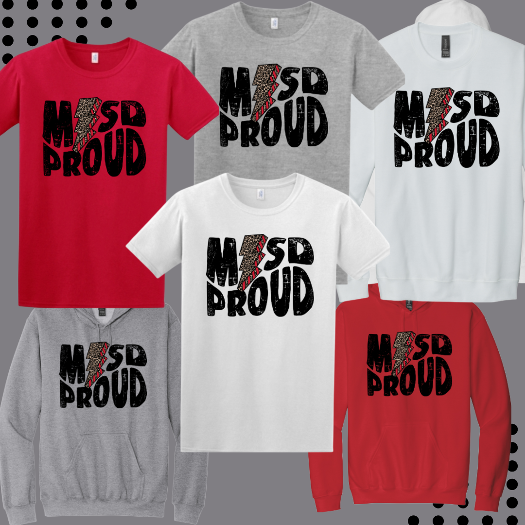 Red Leopard Bolt MISD Proud