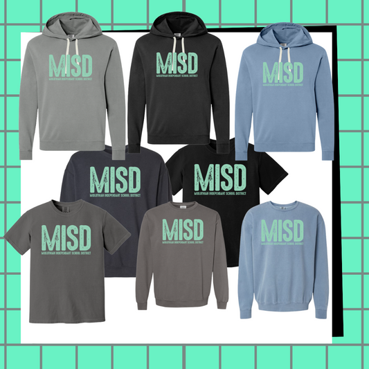 Green MISD Bright Distressed