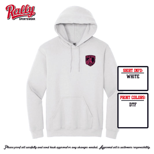 VAL -  PINK FAN HOODIE Left Chest (multiple colors)