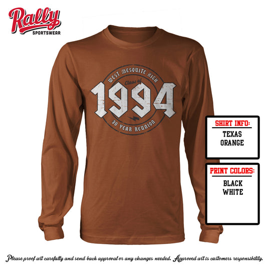 WMHS- Orange Long Sleeve