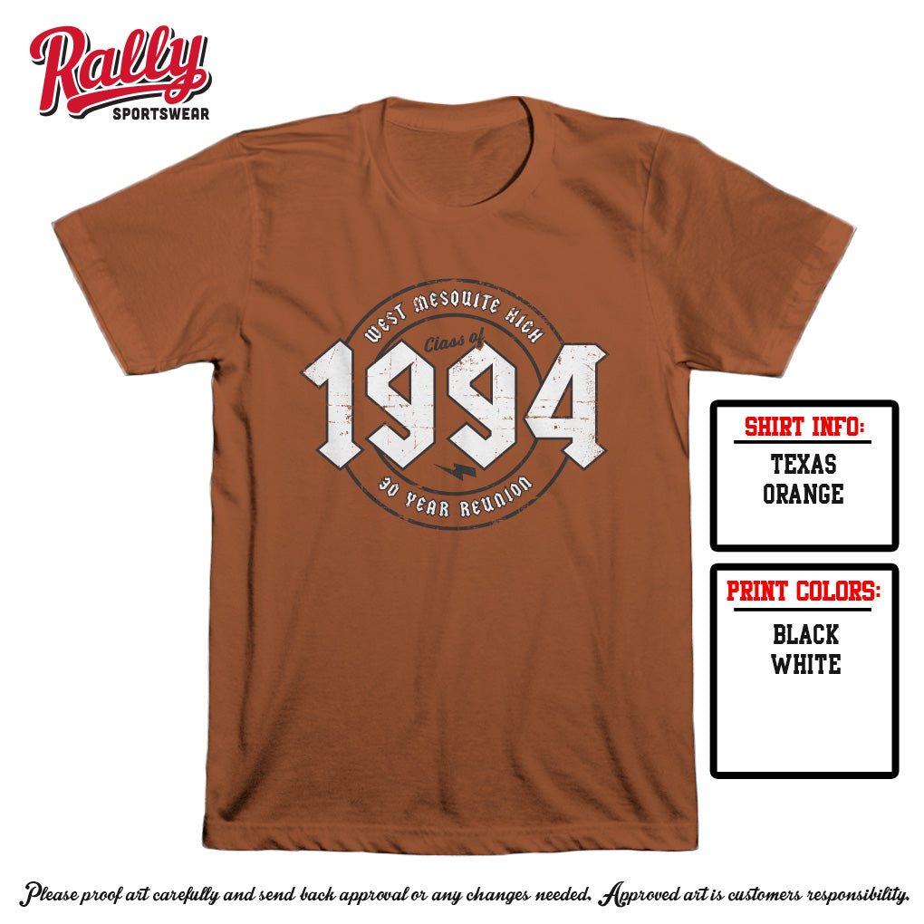 WMHS- Orange Short Sleeve