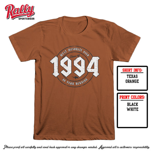 WMHS- Orange Short Sleeve