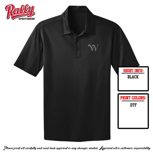 WSF- Black Short Sleeve Polo (Mens)