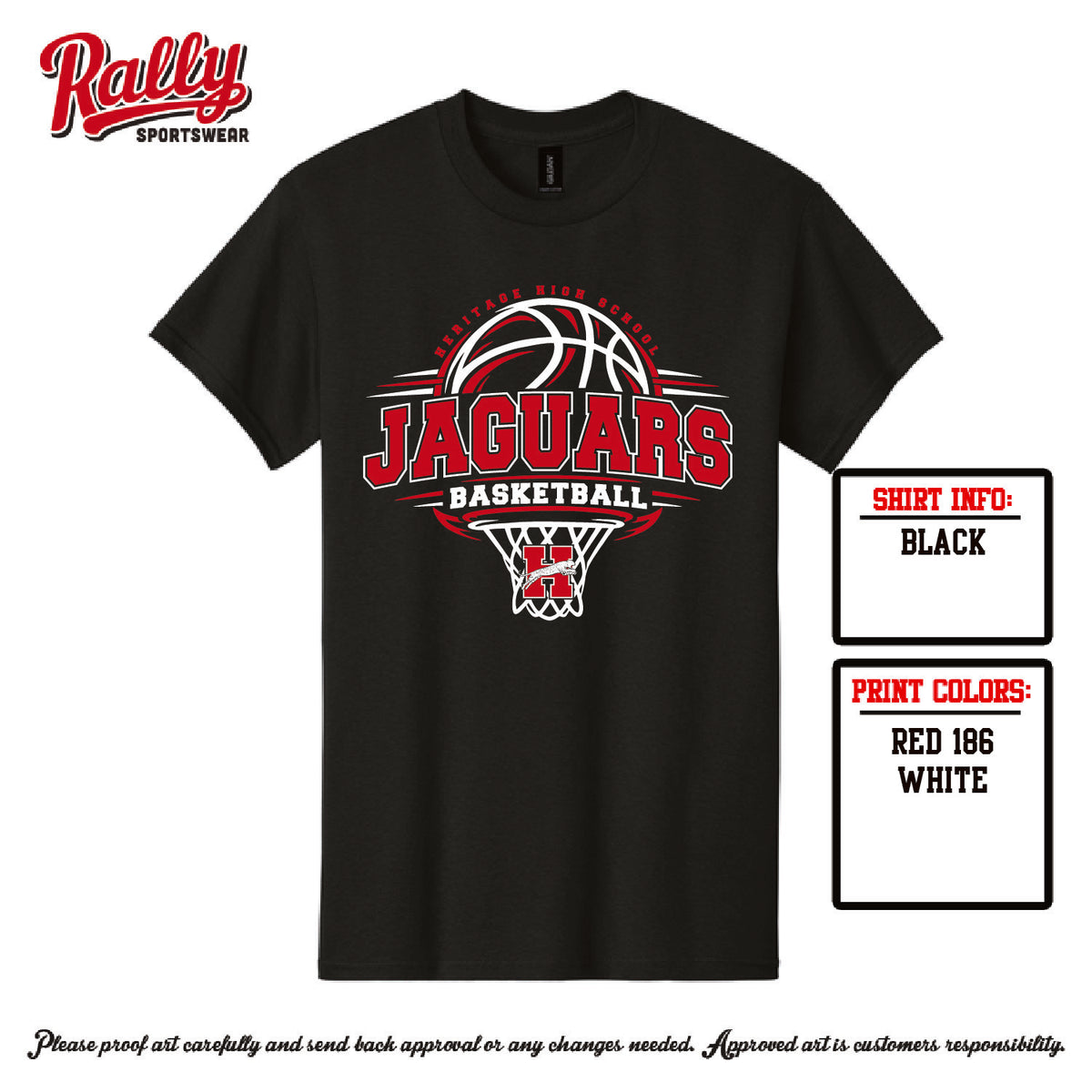 HHSBBB26 - Jaguars Basketball Hoop