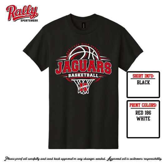 HHSBBB26 - Jaguars Basketball Hoop