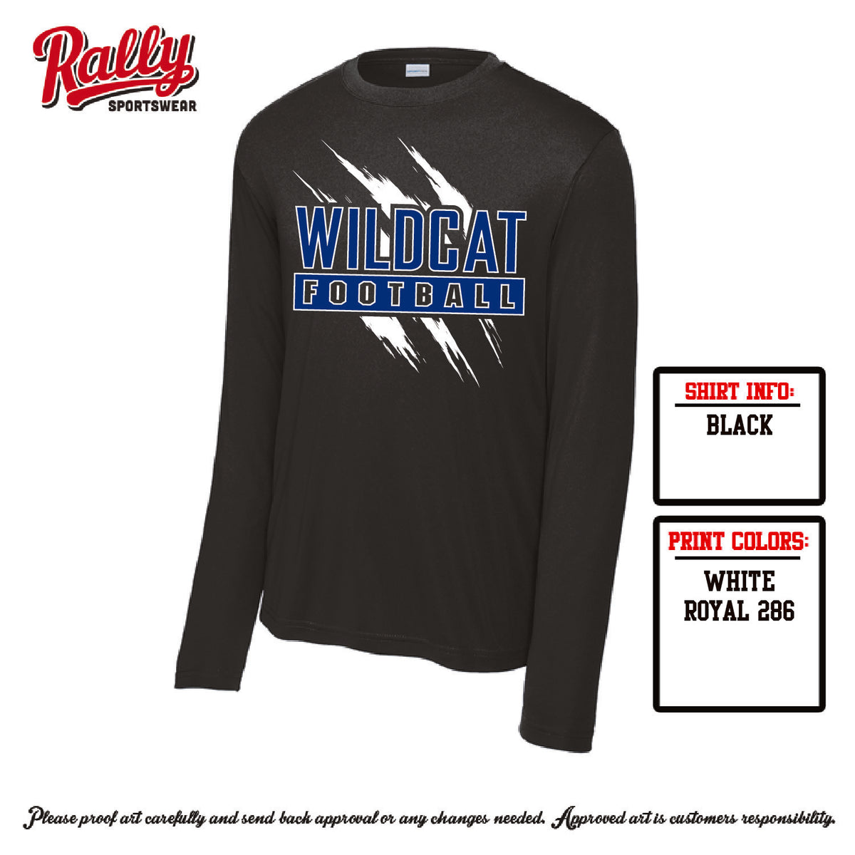 WGFB26 -  Long Sleeve Dri Fit Tees
