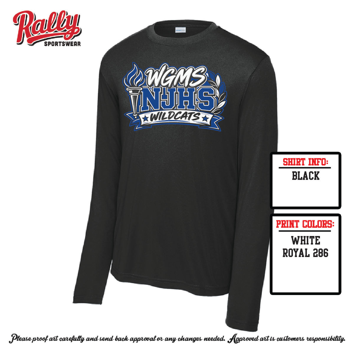 WGMS NJHS 26 - Long Sleeve Dri Fit
