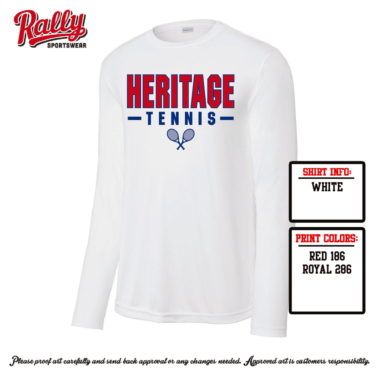 HHSTPC26 - Practice Long Sleeve Dri Fit (White)