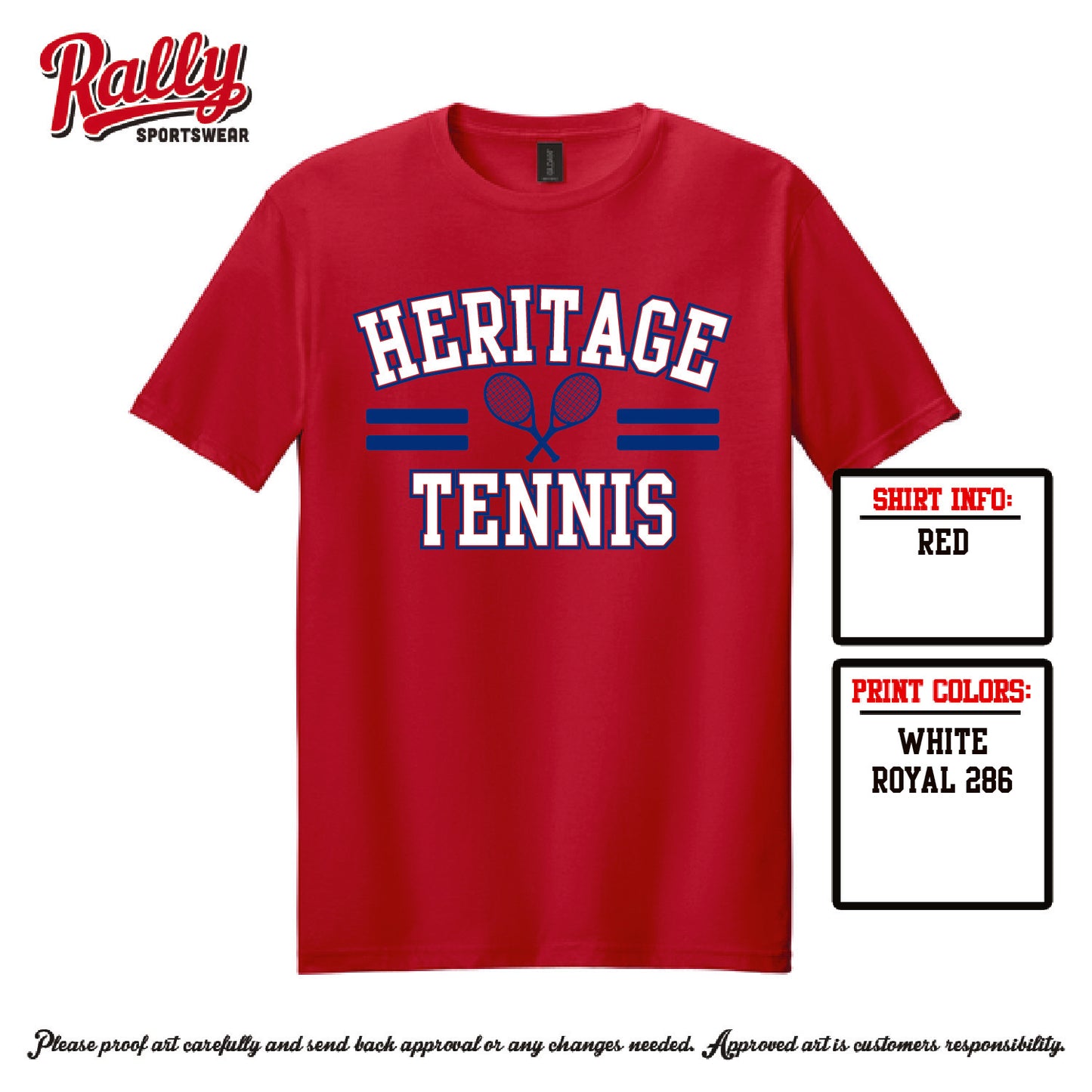HHSTS26 - SPIRIT DESIGN RACKETS on RED