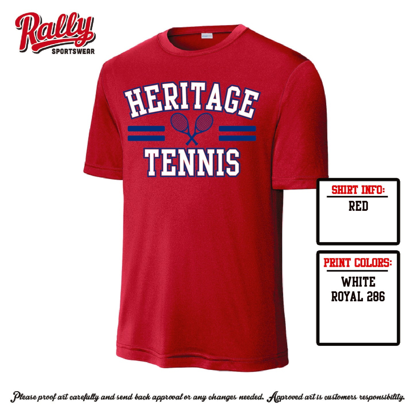 HHSTS26 - SPIRIT DESIGN RACKETS on RED