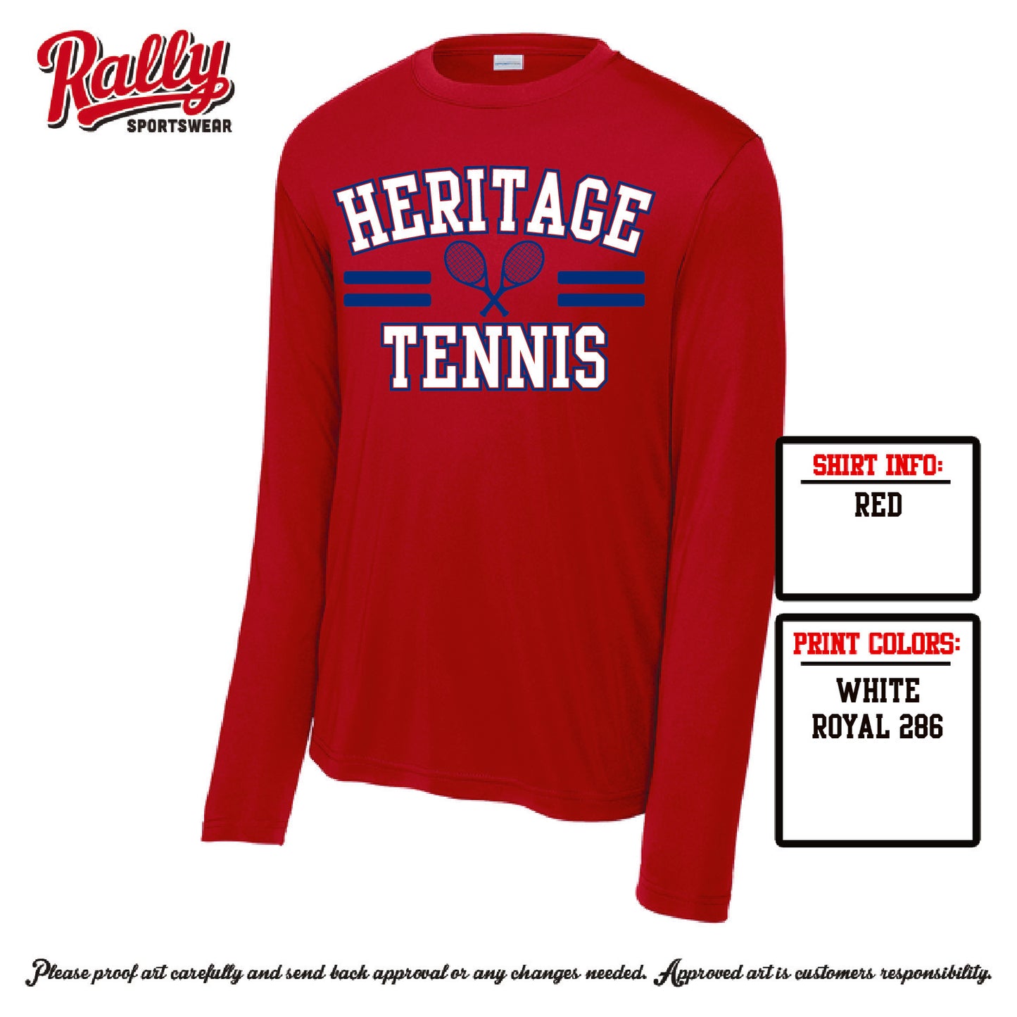 HHSTS26 - SPIRIT DESIGN RACKETS on RED