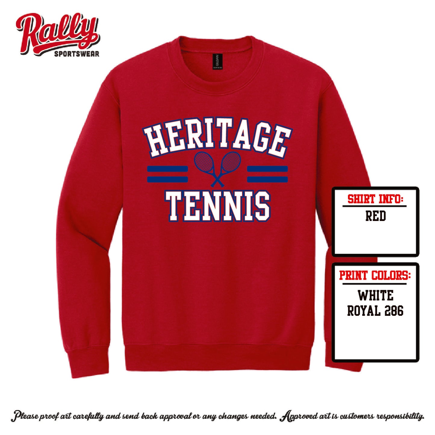 HHSTS26 - SPIRIT DESIGN RACKETS on RED
