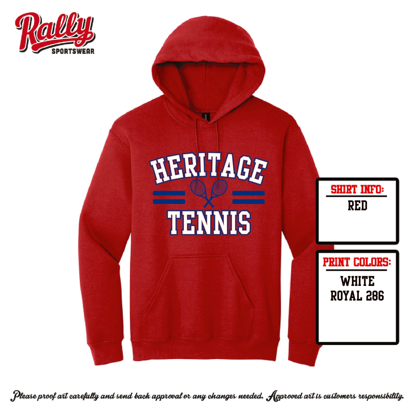 HHSTS26 - SPIRIT DESIGN RACKETS on RED