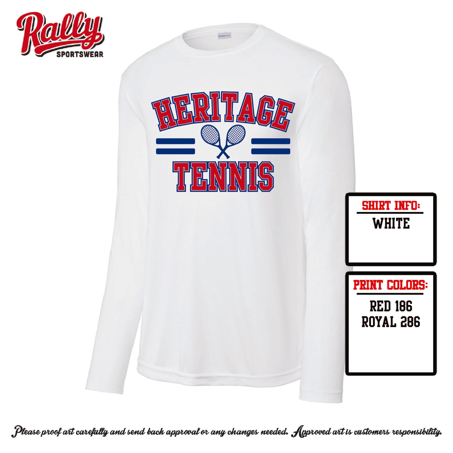 HHSTS26 - SPIRIT DESIGN RACKETS on WHITE