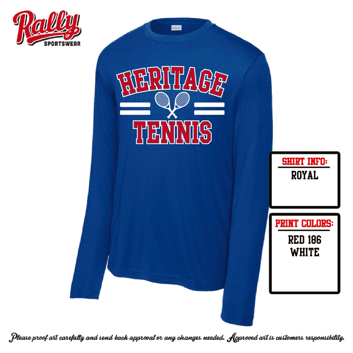 HHSTS26 - SPIRIT DESIGN RACKETS on Royal