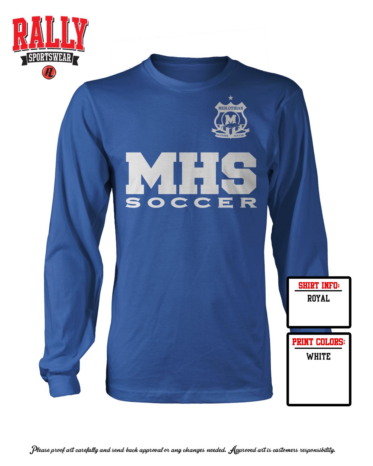 MHSSOC25 - Blue Long Sleeve