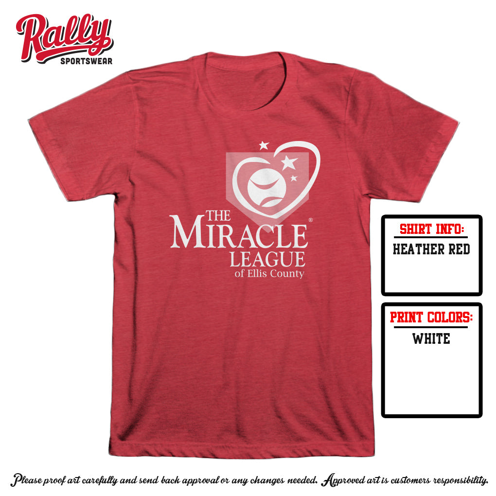 MLEC26 - Miracle League Tee w/ Name (Various Colors)