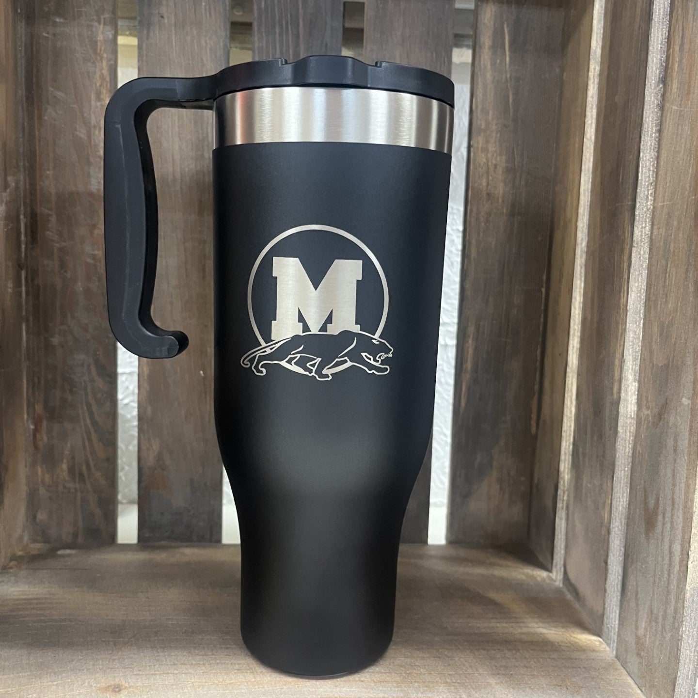 MHS Bison Tumbler 40oz Black