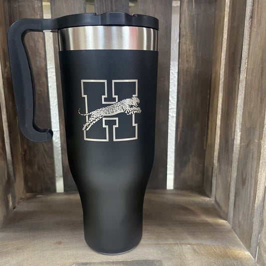 HHS Bison Tumbler 40oz Black