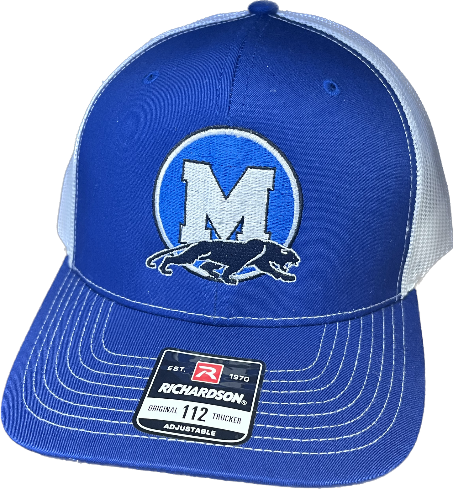Blue and White Midlothian Hat