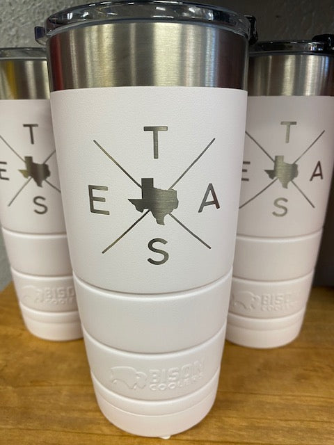 CUSTOM TEXAS BISON TUMBLER