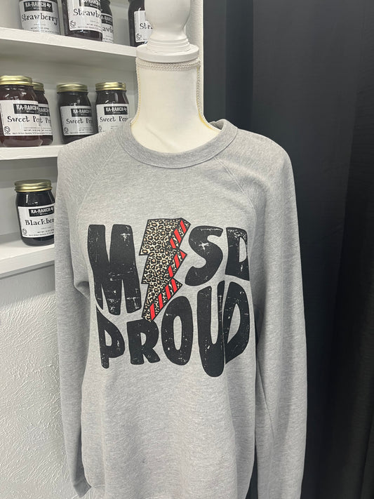 MISD Proud Red Lightning Sweatshirt