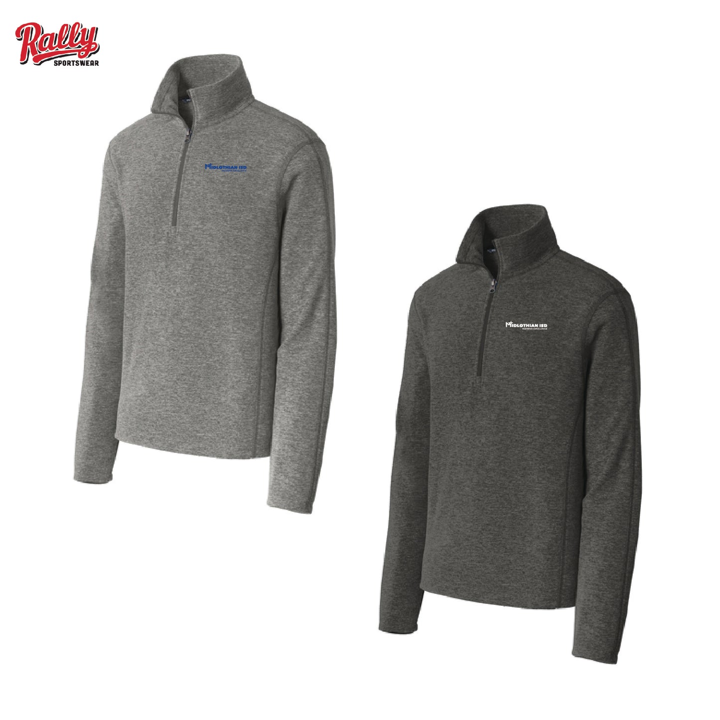 Midlothian ISD Emb Fleece 1/4 Zip RallySportswear
