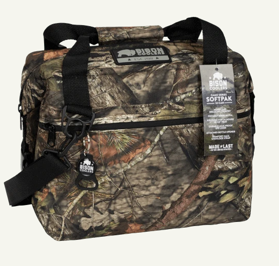 BISON 24 CAN - MOSSY OAK CAMO SOFTPAK COOLER