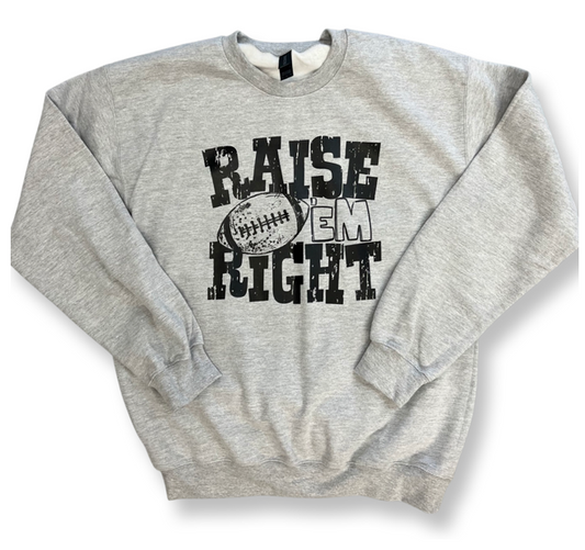 Raise Em Right Football Tee
