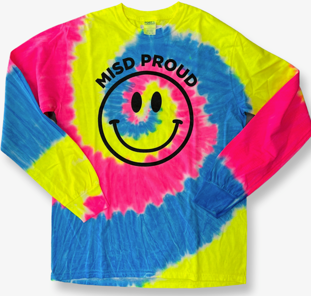 Smiley Face Tie Dye - MISD PROUD