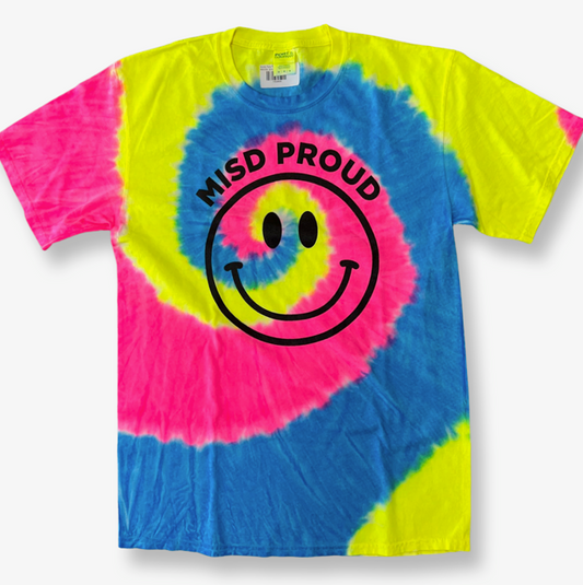 Smiley Face Tie Dye - MISD PROUD