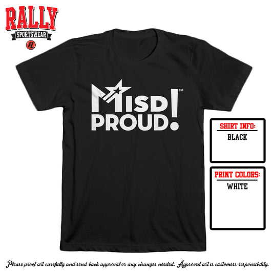MISD Proud Black/White Tees